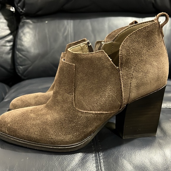 Marc Fisher Ginger Chocolate Suede Ankle Boots - Picture 3 of 7